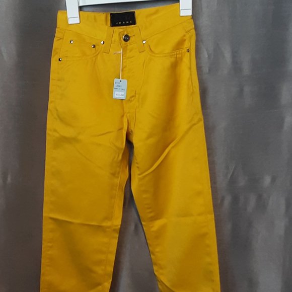 EXTE Jeans || Straight Leg Orange Italian Dress Pants - Picture 2 of 4